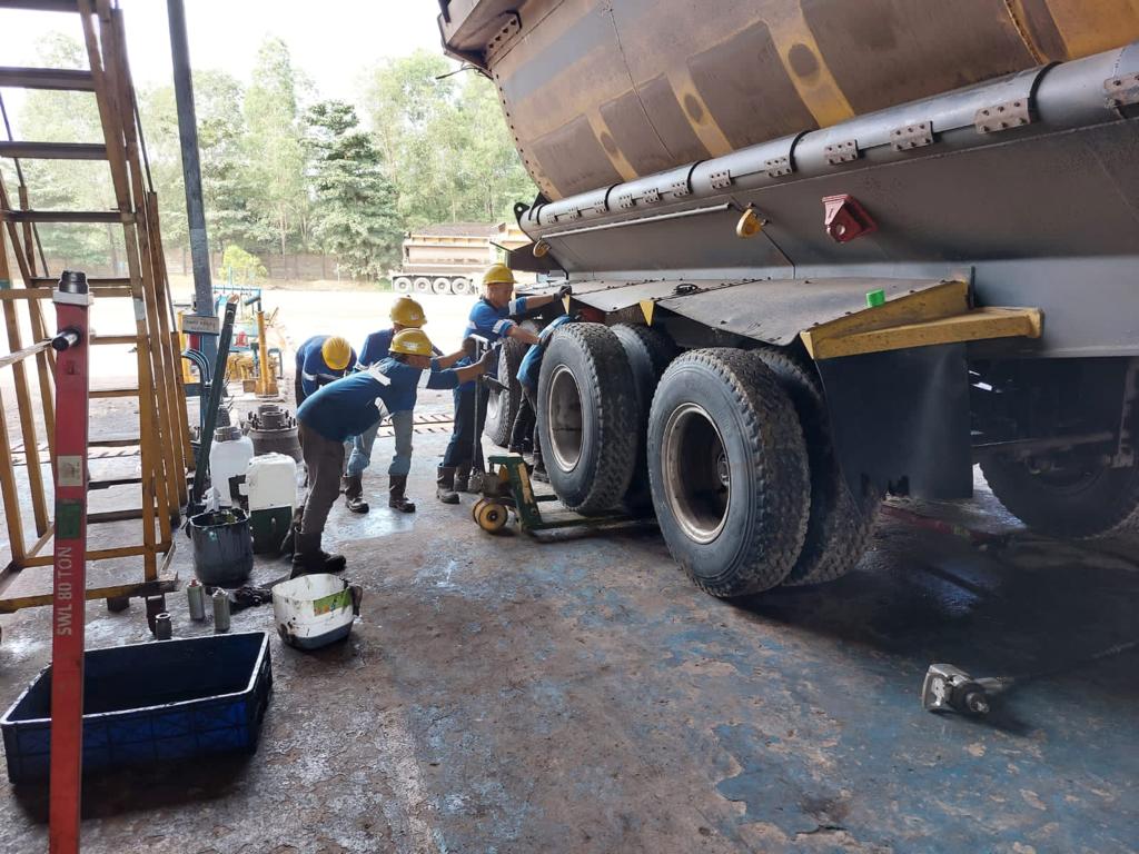 routine check on the brake system