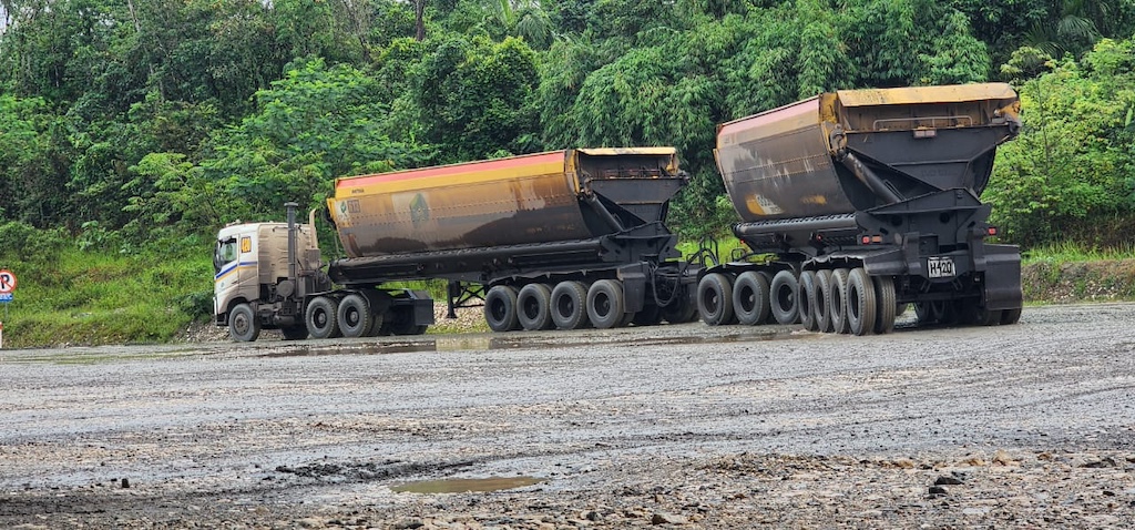 truck on building site